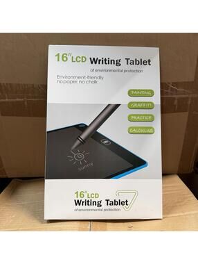 16” Pink LCD Writing Tablet for Kids - Reusable Doodle Board Blue